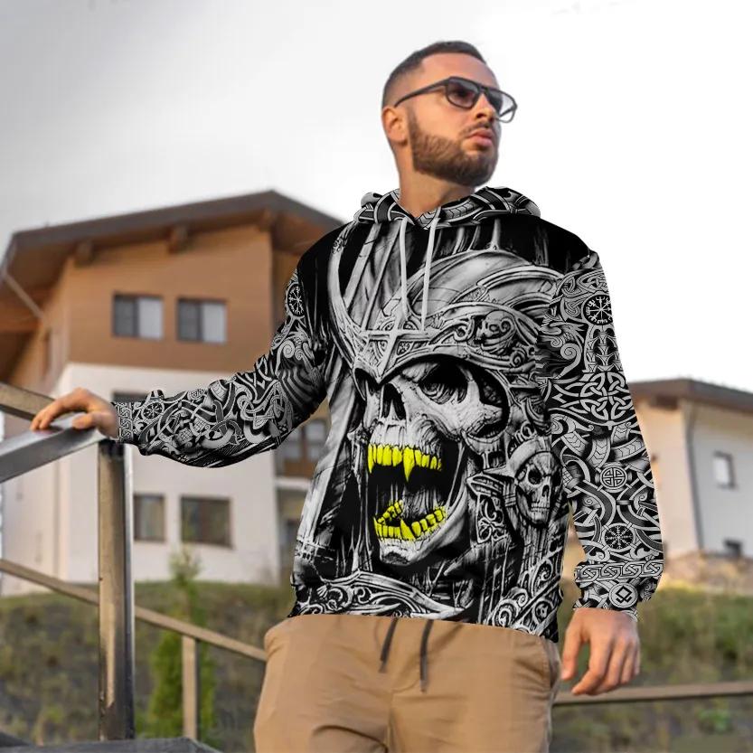 Gold Teeths Viking 3D All Over Print Hoodie -Moonbestprint