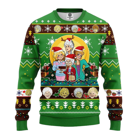 Golden Girls Ugly Christmas Sweater Green 1 Amazing Gift Idea Thanksgiving Gift ? Usalast