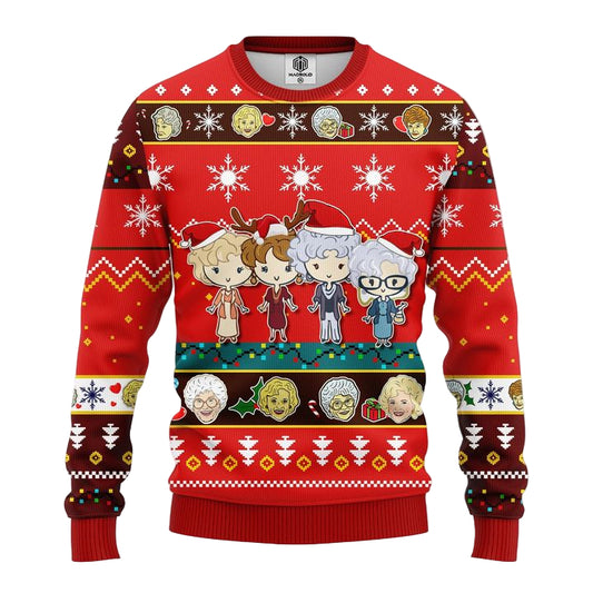 Golden Girls Ugly Christmas Sweater Red 1 Amazing Gift Idea Thanksgiving Gift ? Usalast