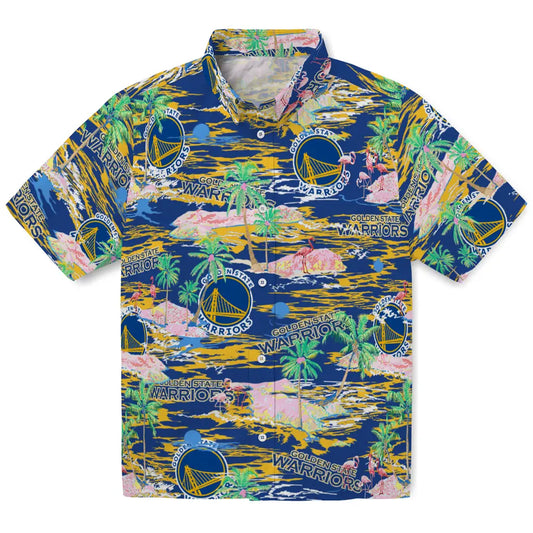 Golden State Warriors Flamingo Retreat 2026 Hawaiian Shirt – Moonbestprint