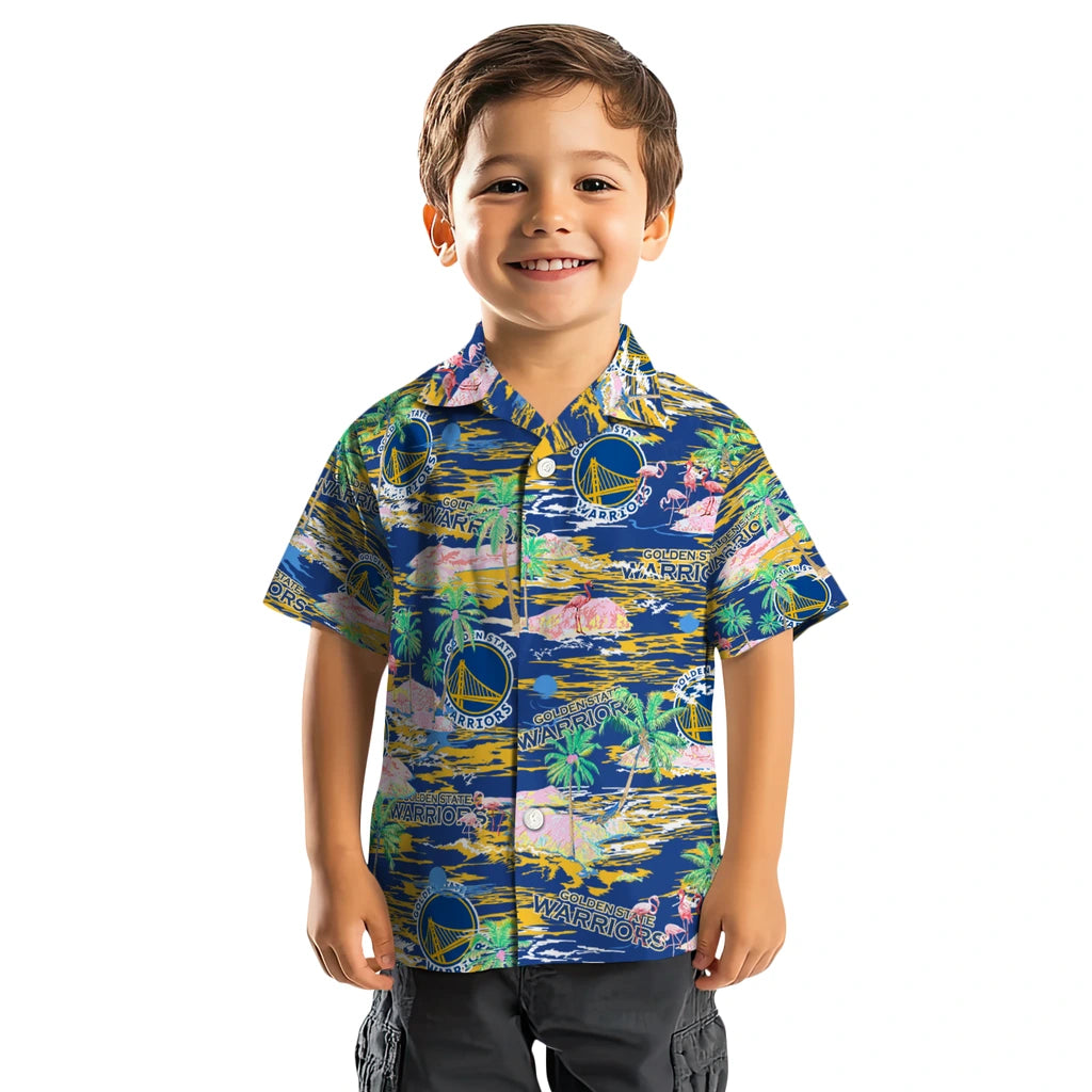 Golden State Warriors Flamingo Retreat 2026 Hawaiian Shirt – Moonbestprint