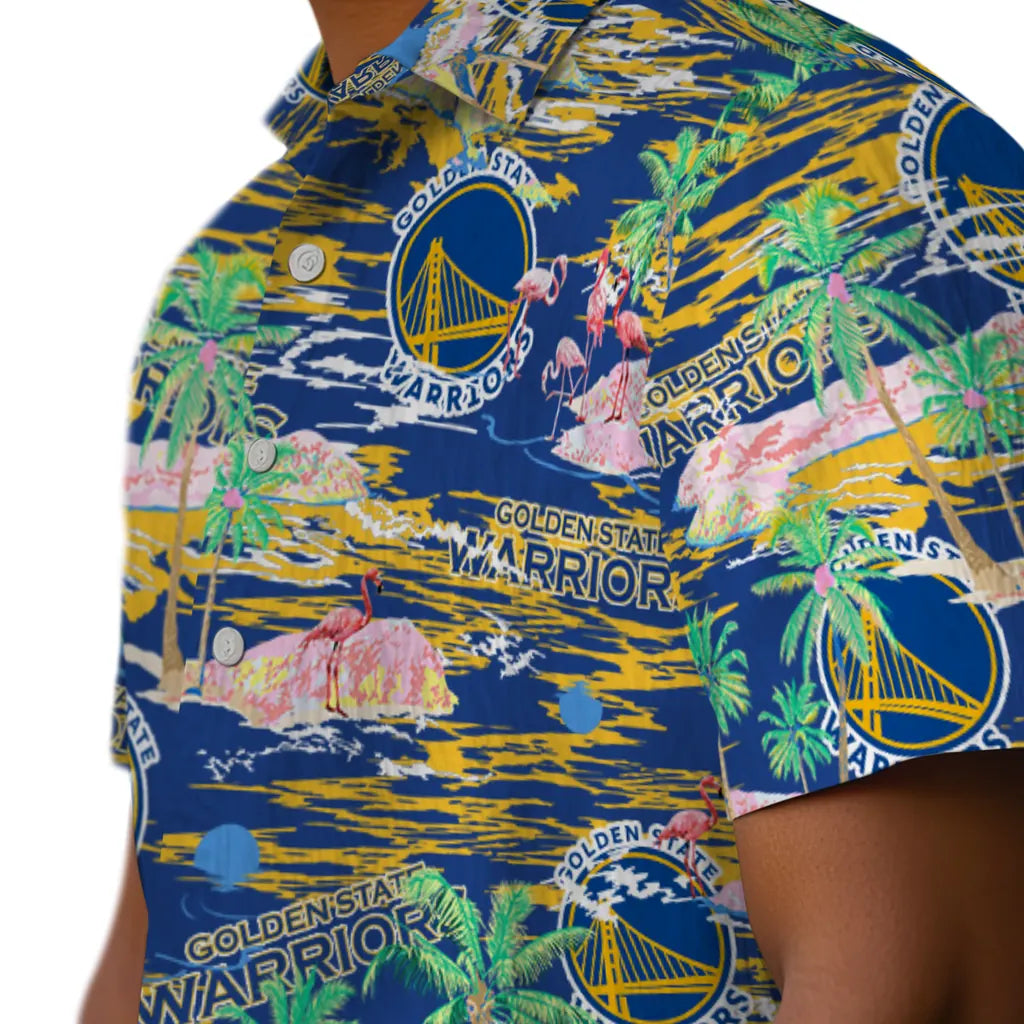 Golden State Warriors Flamingo Retreat 2026 Hawaiian Shirt – Moonbestprint