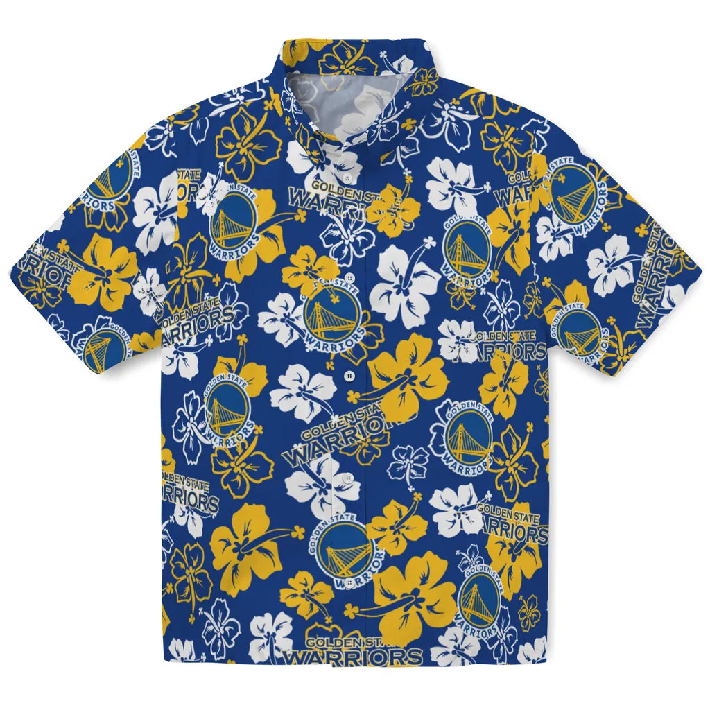 Golden State Warriors Hibiscus Bloom Hawaiian Shirt – Moonbestprint
