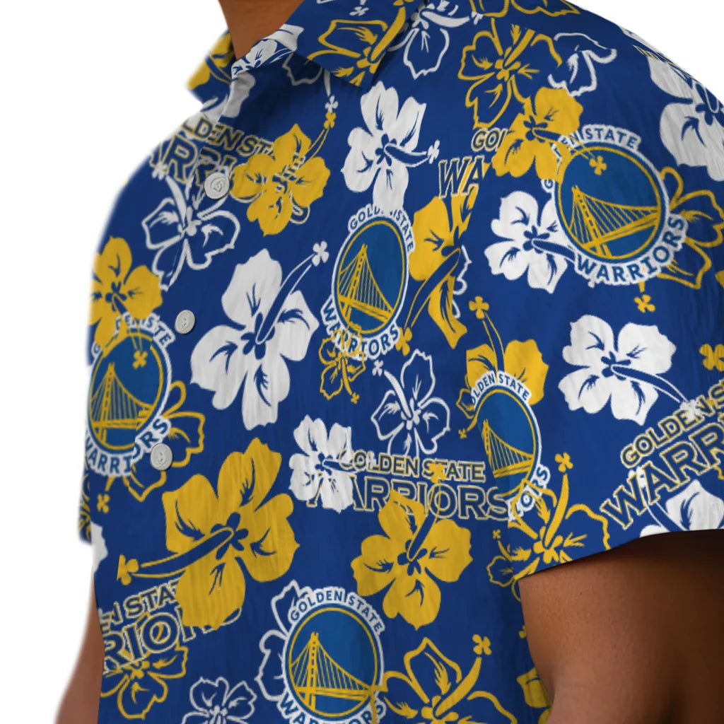 Golden State Warriors Hibiscus Bloom Hawaiian Shirt – Moonbestprint