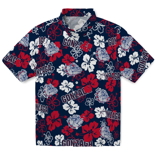 Gonzaga Bulldogs Hibiscus Bloom Hawaiian Shirt – Moonbestprint