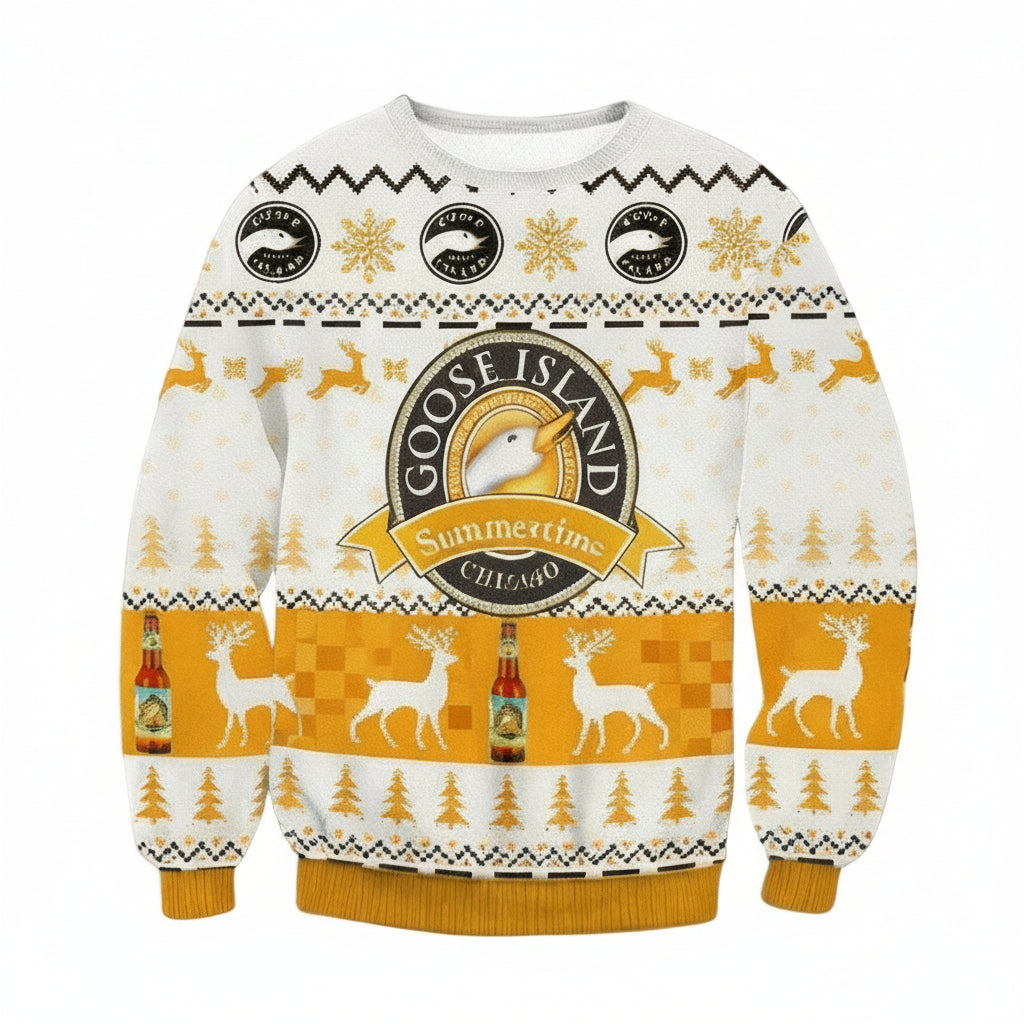 Goose Island Summer Time Kolsch Ugly Christmas Sweater 2022 ? Usalast
