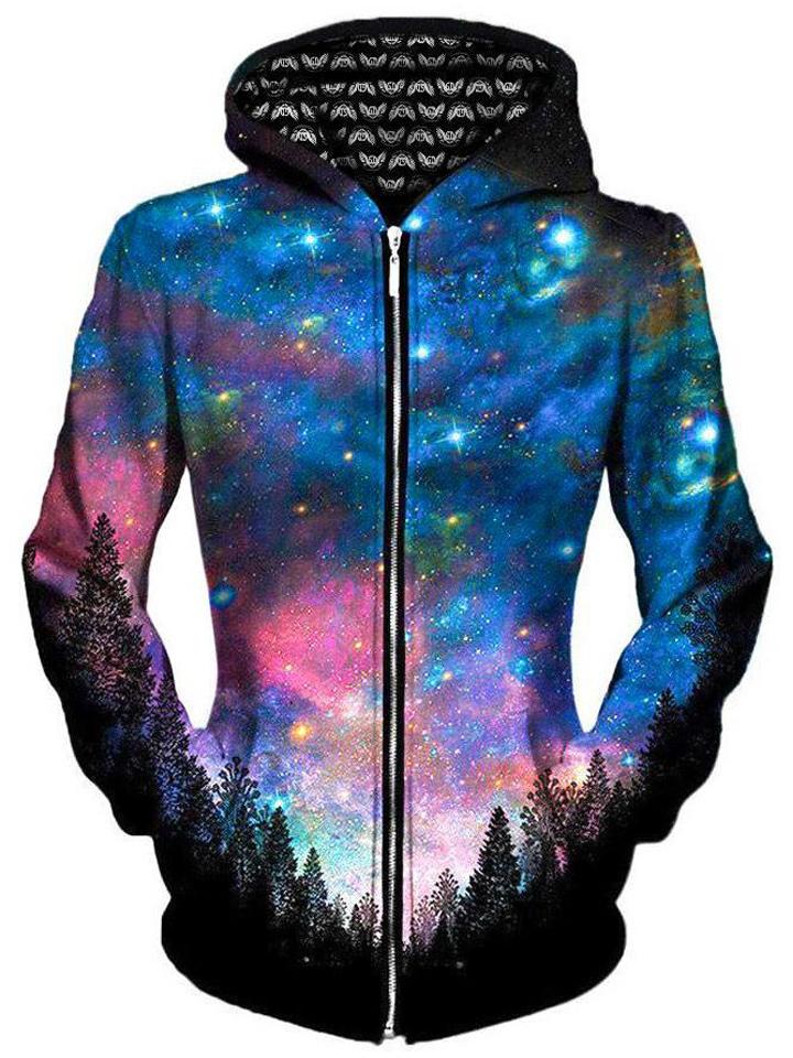 Galactic Valley Unisex Zip-Up Hoodie -Moonbestprint