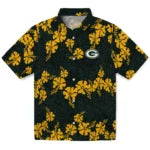 Green Bay Packers Hawaiian Shirt - 50th State Flower | Moonbestprint