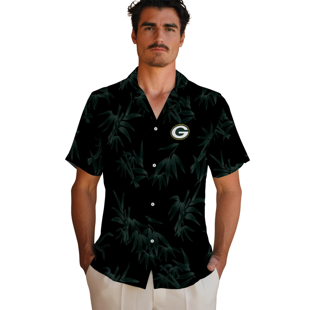 Green Bay Packers Hawaiian Shirt - Bamboo Branches | Moonbestprint