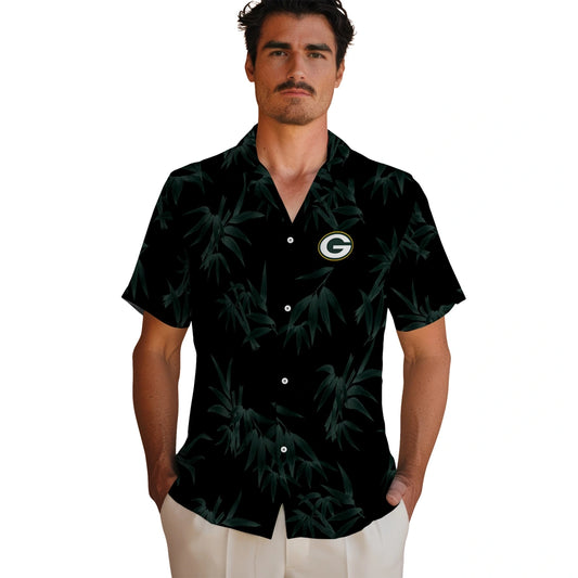 Green Bay Packers Hawaiian Shirt - Bamboo Branches | Moonbestprint