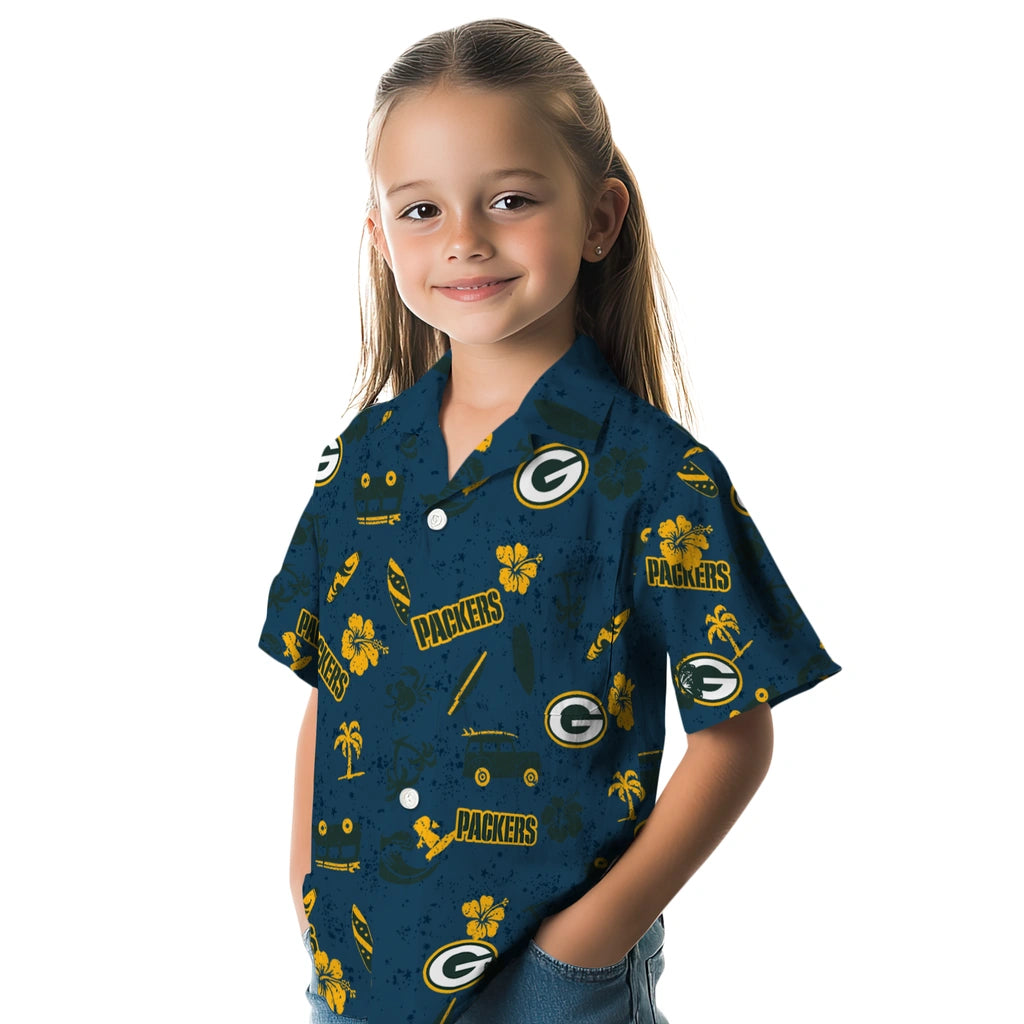 Green Bay Packers Hawaiian Shirt - Beach Vibe | Moonbestprint