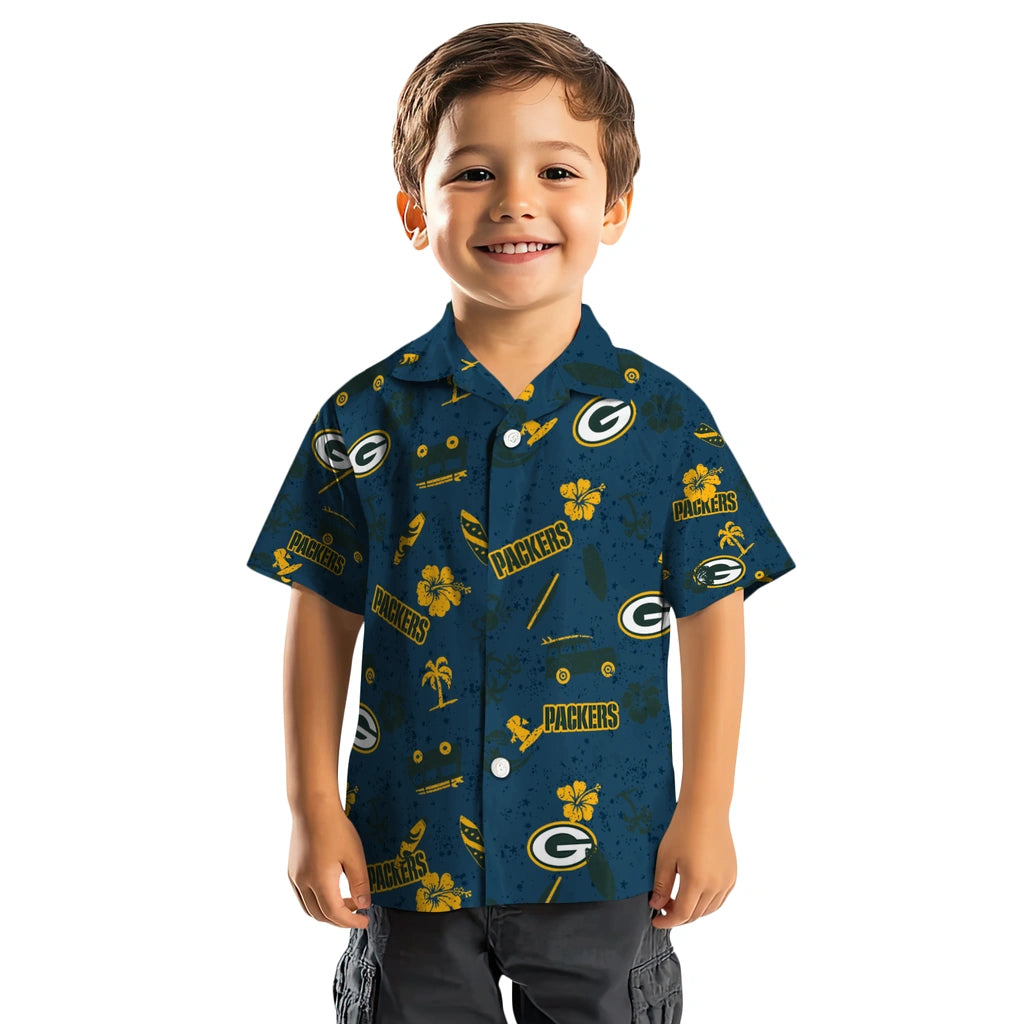 Green Bay Packers Hawaiian Shirt - Beach Vibe | Moonbestprint