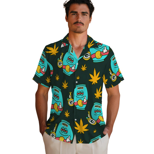Green Bay Packers Hawaiian Shirt - Chill Vibe | Moonbestprint