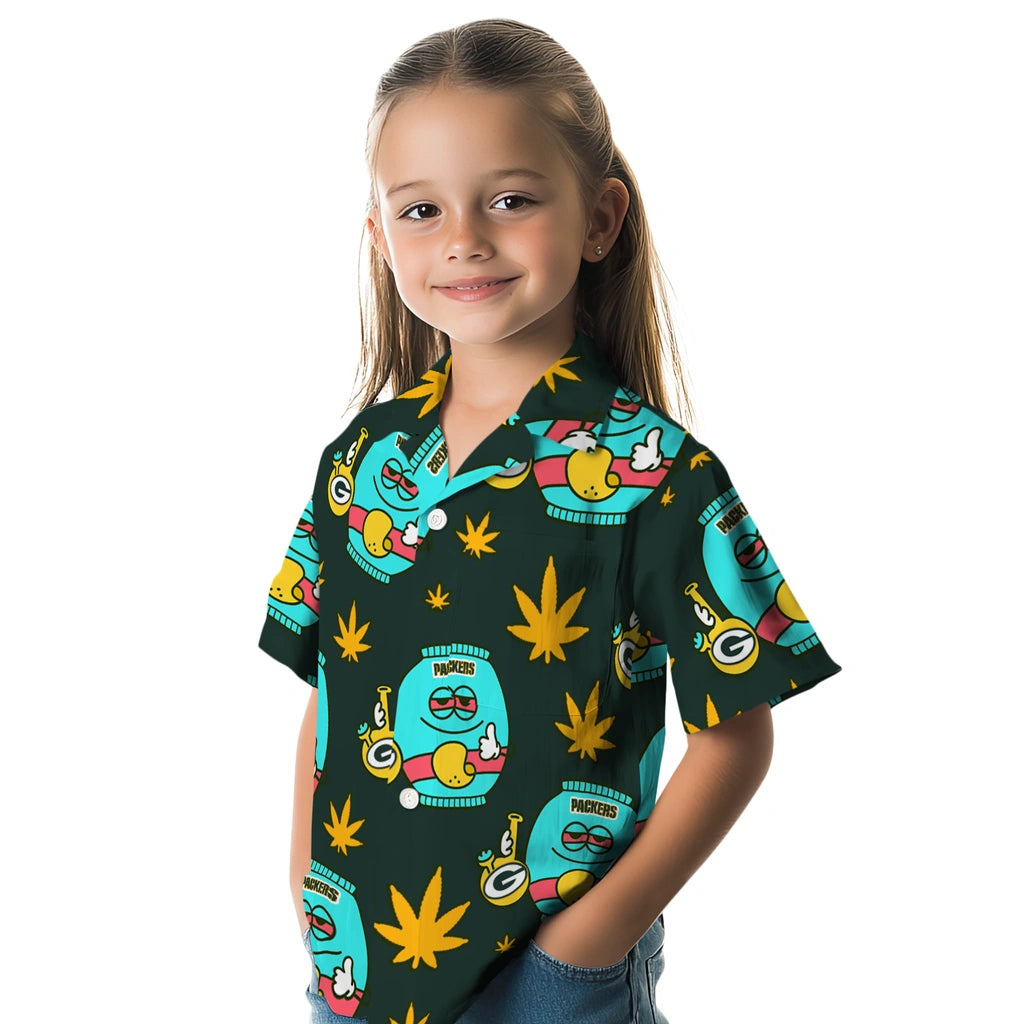 Green Bay Packers Hawaiian Shirt - Chill Vibe | Moonbestprint