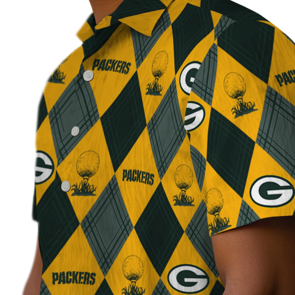 Green Bay Packers Hawaiian Shirt - Golfing Plaid | Moonbestprint