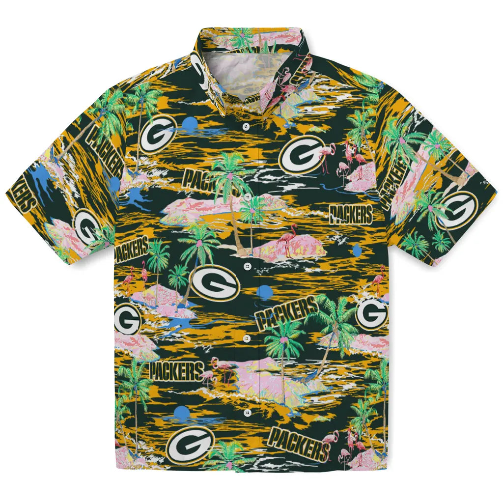 Green Bay Packers Hawaiian Shirt - Hawaii Island | Moonbestprint