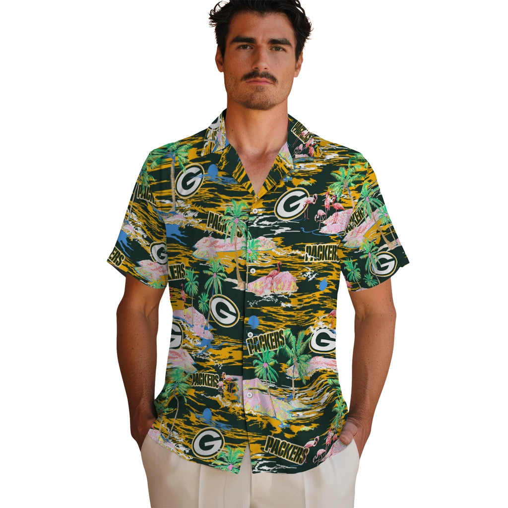 Green Bay Packers Hawaiian Shirt - Hawaii Island | Moonbestprint