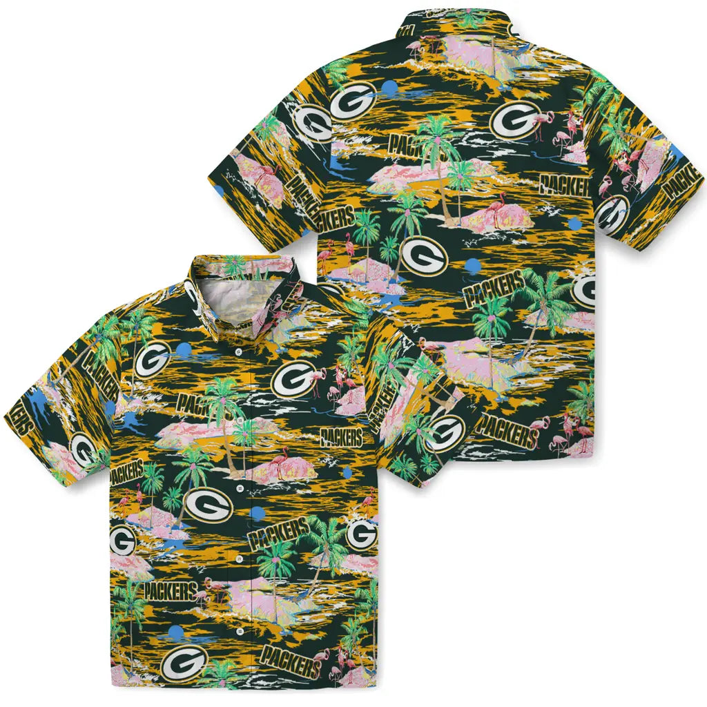 Green Bay Packers Hawaiian Shirt - Hawaii Island | Moonbestprint