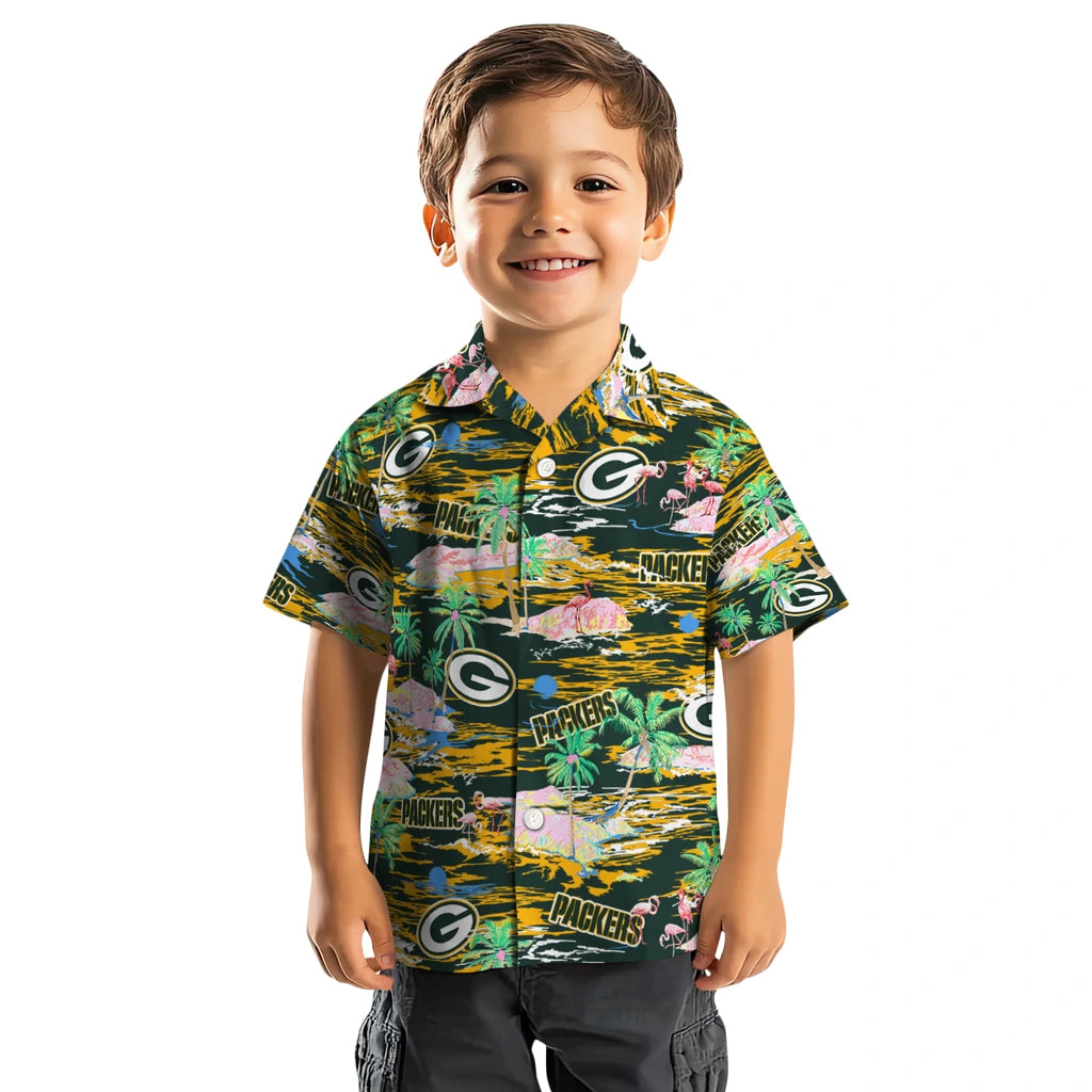 Green Bay Packers Hawaiian Shirt - Hawaii Island | Moonbestprint