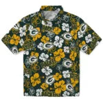 Green Bay Packers Hibiscus Bloom Hawaiian Shirt – Moonbestprint