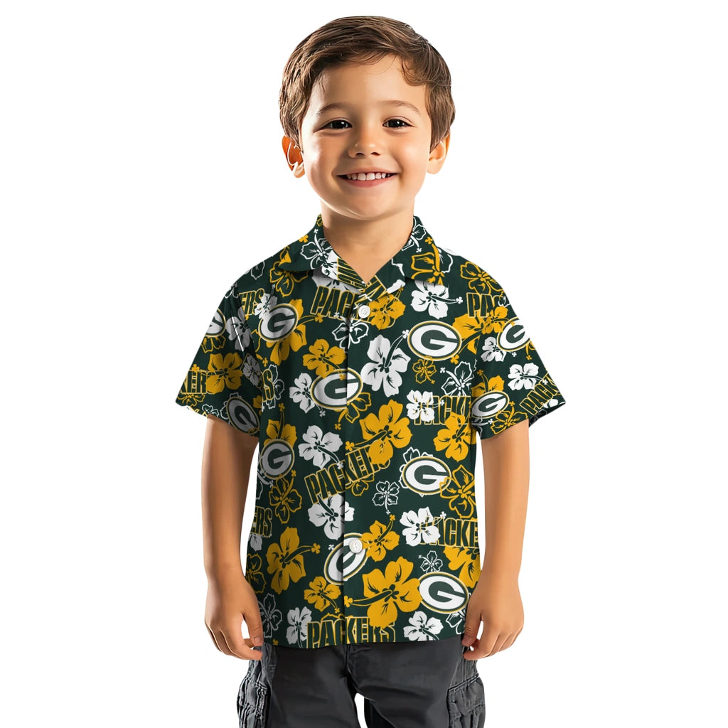Green Bay Packers Hibiscus Bloom Hawaiian Shirt – Moonbestprint