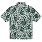 Green Bay Packers Hawaiian Shirt - Hibiscus Blooms | Moonbestprint