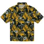 Green Bay Packers Hawaiian Shirt - Hibiscus Exotic | Moonbestprint