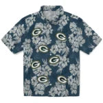 Green Bay Packers Hawaiian Shirt - Hibiscus Flowers | Moonbestprint