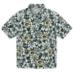 Green Bay Packers Hawaiian Shirt - Hibiscus Motif | Moonbestprint
