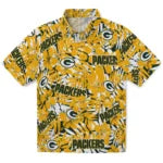 Green Bay Packers Hawaiian Shirt - Hibiscus Overlay | Moonbestprint