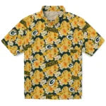Green Bay Packers Hawaiian Shirt - Hibiscus Tropics | Moonbestprint