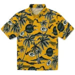 Green Bay Packers Hawaiian Shirt - Palm Sunset | Moonbestprint