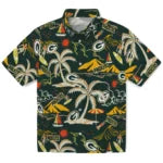 Green Bay Packers Hawaiian Shirt - Palm Tree Island | Moonbestprint