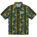 Green Bay Packers Hawaiian Shirt - Paradise Vines | Moonbestprint