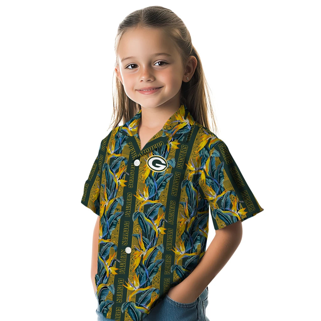 Green Bay Packers Hawaiian Shirt - Paradise Vines | Moonbestprint
