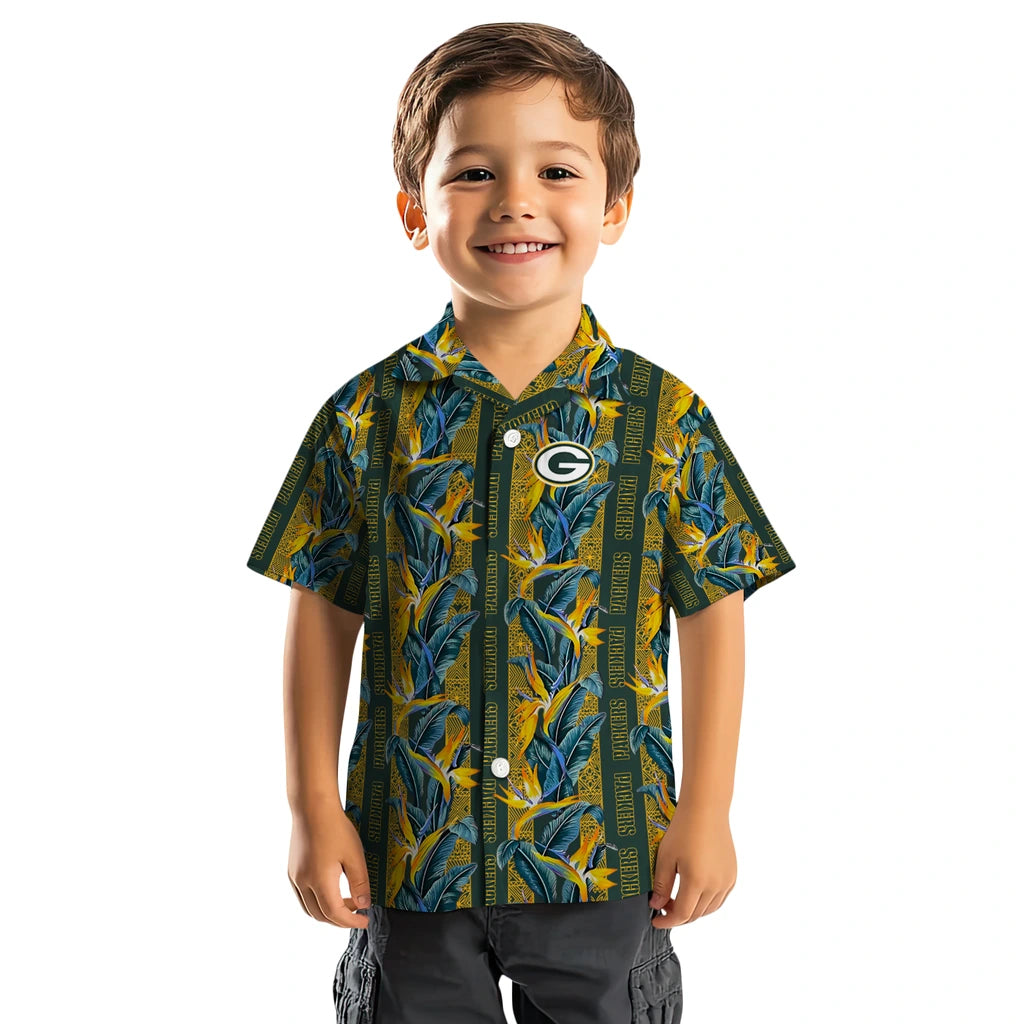 Green Bay Packers Hawaiian Shirt - Paradise Vines | Moonbestprint
