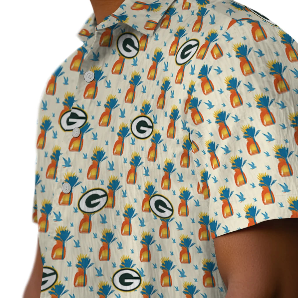 Green Bay Packers Hawaiian Shirt - Pineapple Delight | Moonbestprint