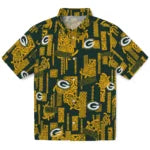 Green Bay Packers Hawaiian Shirt - Turtle Lines | Moonbestprint