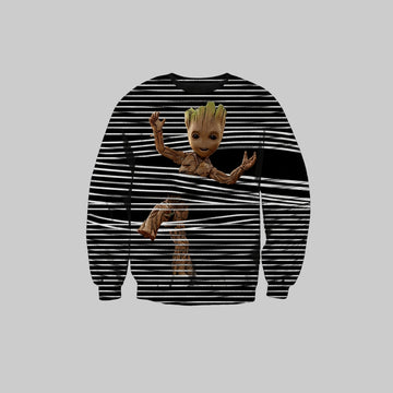 Groot Funny ? 3D Hoodie Zip-Up Sweater T-Shirt ? Usalast