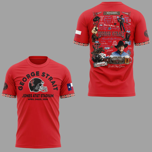 G.Strait 2026 "One Last Ride" tour at Lubbockâ€™s Jones AT&amp;T Stadium Shirt | AP51 Moonbestprint