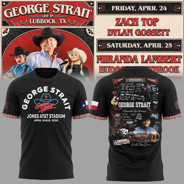 G.Strait 2026 "One Last Ride" tour at Lubbockâ€™s Jones AT&amp;T Stadium Shirt | HS53 Moonbestprint