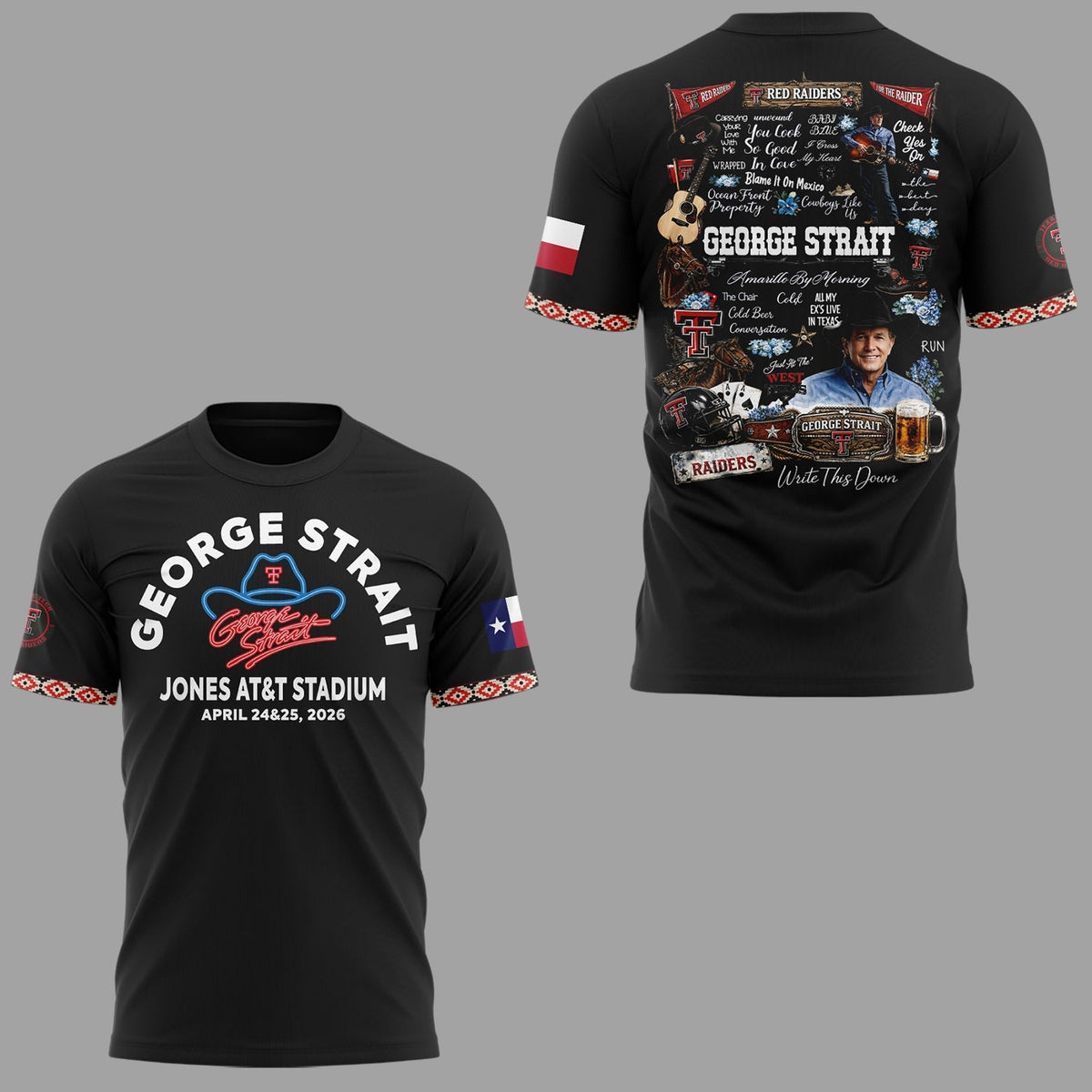 G.Strait 2026 "One Last Ride" tour at Lubbockâ€™s Jones AT&amp;T Stadium Shirt | HS53 Moonbestprint