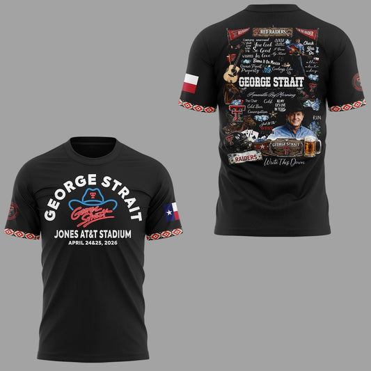 G.Strait 2026 "One Last Ride" tour at Lubbockâ€™s Jones AT&amp;T Stadium Shirt | HS53 Moonbestprint