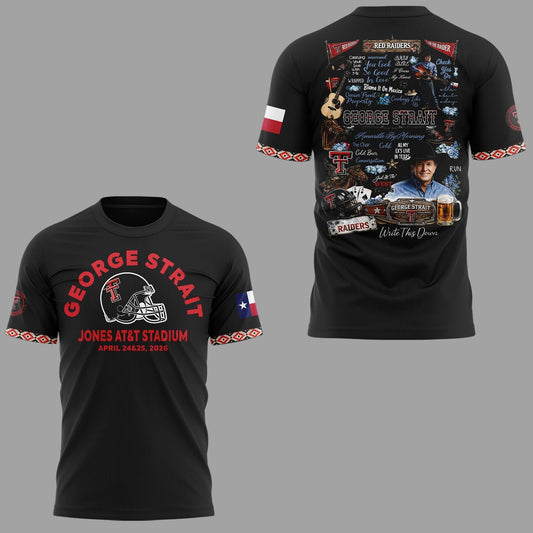 G.Strait 2026 "One Last Ride" tour at Lubbockâ€™s Jones AT&amp;T Stadium Shirt | IS55 Moonbestprint