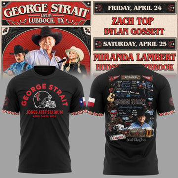 G.Strait 2026 "One Last Ride" tour at Lubbockâ€™s Jones AT&amp;T Stadium Shirt | IS55 Moonbestprint