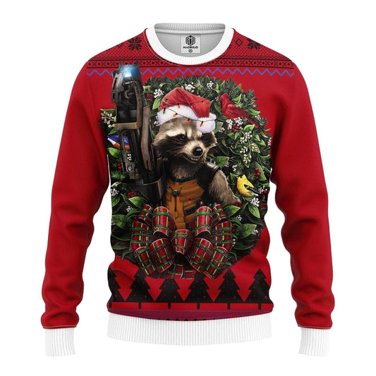Guardians Of The Galaxy Rocket Racoon Noel Mc Ugly Christmas Sweater Thanksgiving Gift ? Usalast