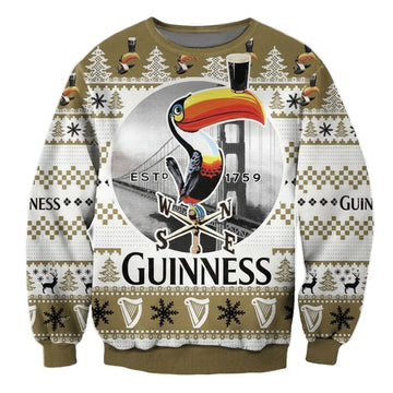 Guinness Toucan Brewery Ugly Christmas Sweater 2022 ? Usalast