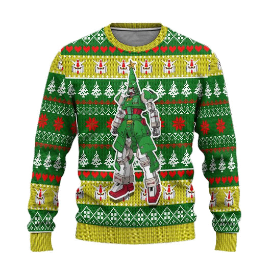 Gundam Anime Ugly Christmas Sweater Custom Pine Tree Xmas Gift ? Usalast