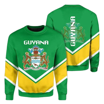 Guyana Coat Of Arms Sweater Lucian Style J5W ? Usalast