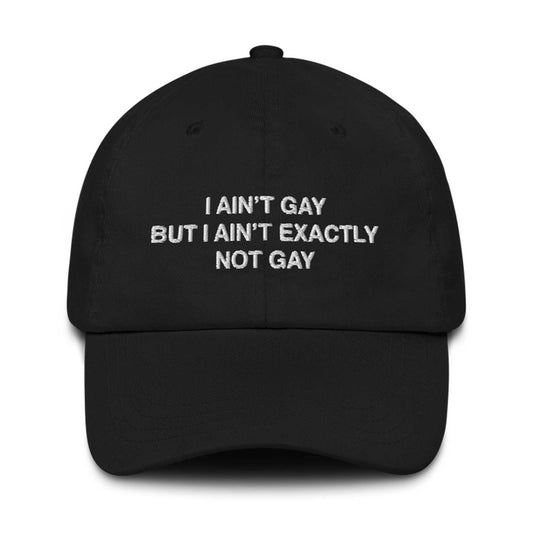 I Ain't Gay But I Ain't Exactly Not Gay Hat -Moonbestprint
